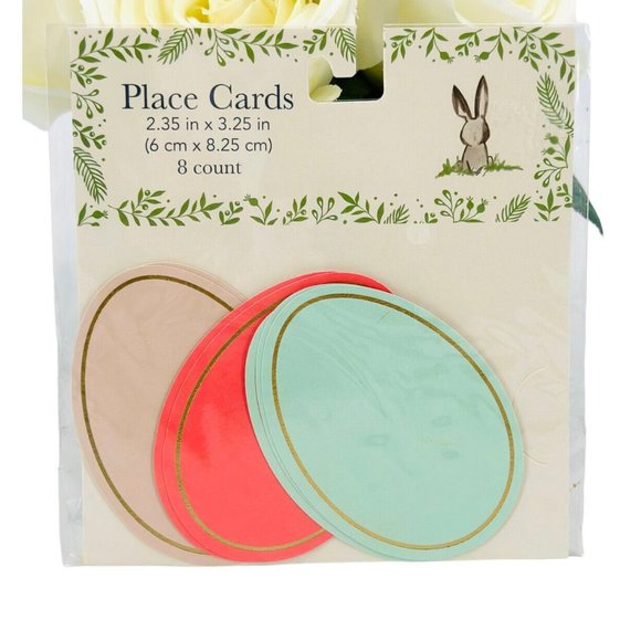 Easter Theme Table Place Cards Easter Bunny & Egg-Design Group 2-Pack 16 Total - Picture 2 of 4